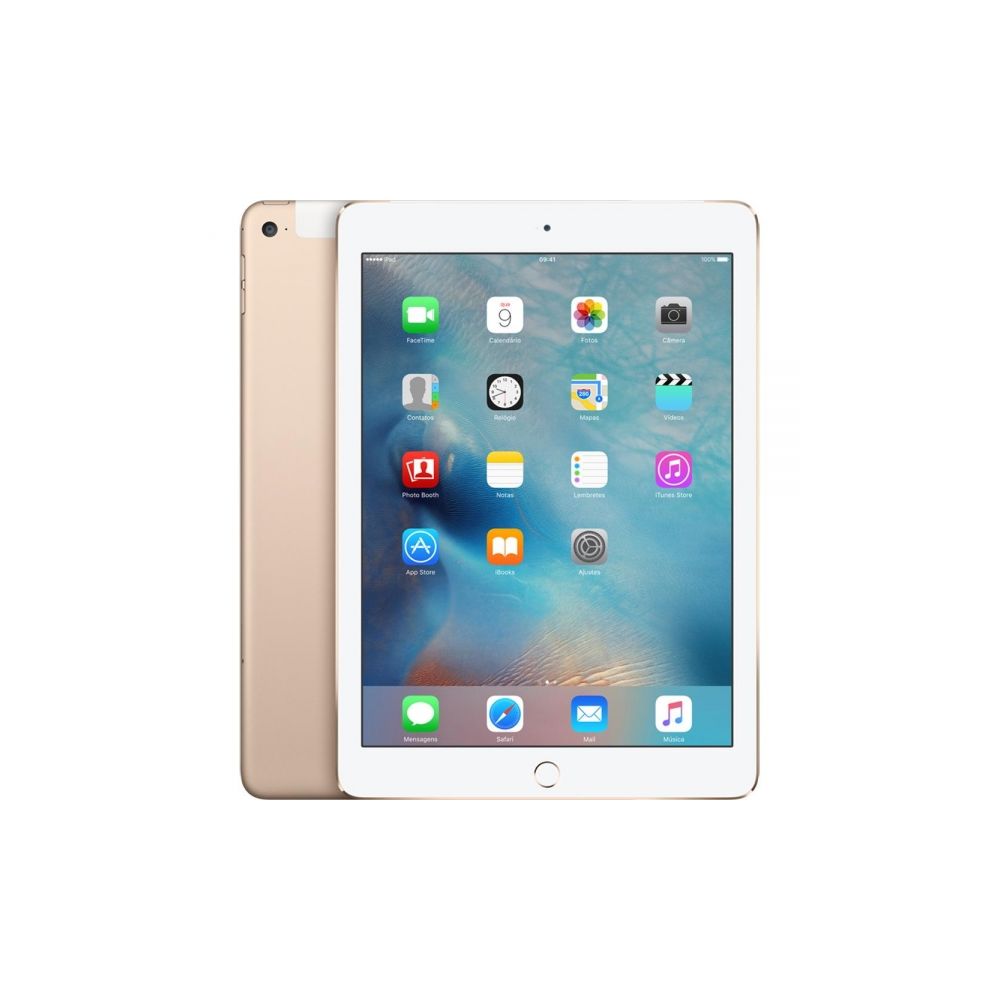 iPad Air 2 Apple 16GB Dourado Tela 9,7 Retina - Proc. M8 Câm. 8MP